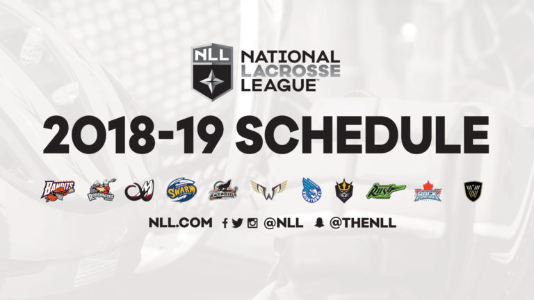 2018-2019 National Lacrosse League Season Schedule Amended - NLL